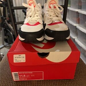 Nike Air Max Prime Kids Shoes - White and Black